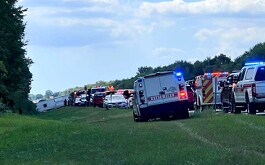 Tragedia en Nueva York: Bus con turistas de Niágara vuelca I-90
