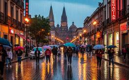 Imagen ilustrativa de Guadalajara lloviendo