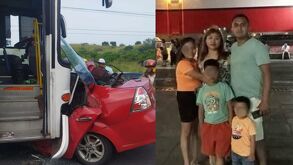 Una familia de San Andrés Tuxtla murió en un accidente en Alvarado. El chofer del autobús huyó. Sigue la búsqueda de los responsables.