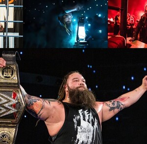 Bray Wyatt y algunos de los personajes que interpreto en la WWE.