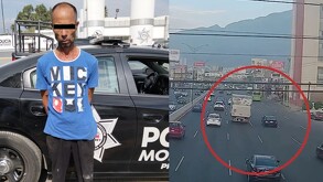 Hondureño detenido por intentar robar camión de Bimbo en Monterrey