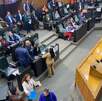 Diputadas de Movimiento Ciudadano protagonizaron una discusión a gritos con legisladores del PRI y PAN  en Nuevo León, durante el análisis de la reforma a la Le