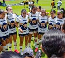 Pumas Femenil en un partido de la Liga MX Femenil.