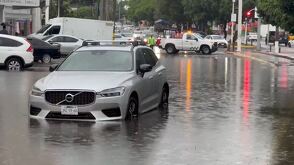 Familia inundación Guadalajara