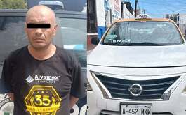 Un hombre fue detenido con un taxi con reporte de robo en el Centro de Monterrey.