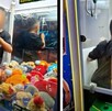 Niño atrapado máquina de peluches en Santa Catarina, Nuevo León Niño atrapado máquina de peluches en Santa Catarina, Nuevo León