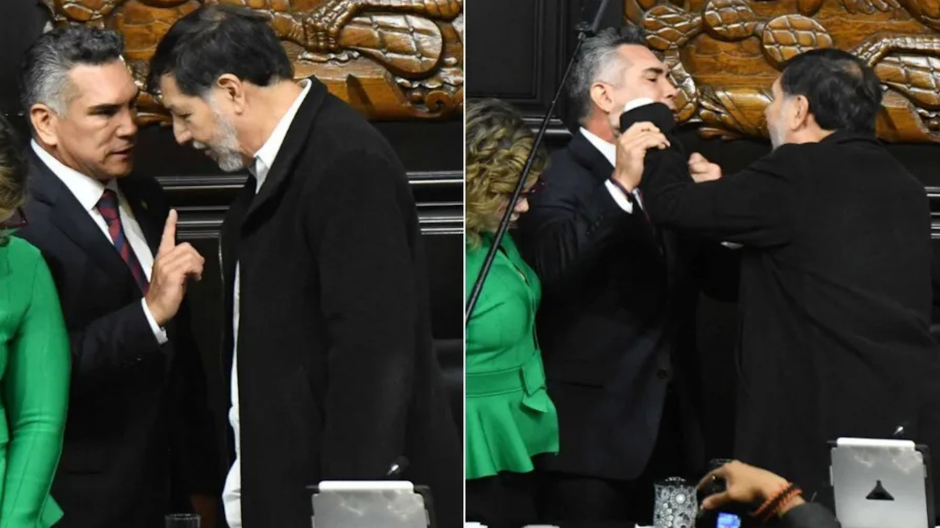 La Comisión Permanente del Congreso fue el escenario de una acalorada confrontación verbal y física entre legisladores del PAN y PRI contra Morena.