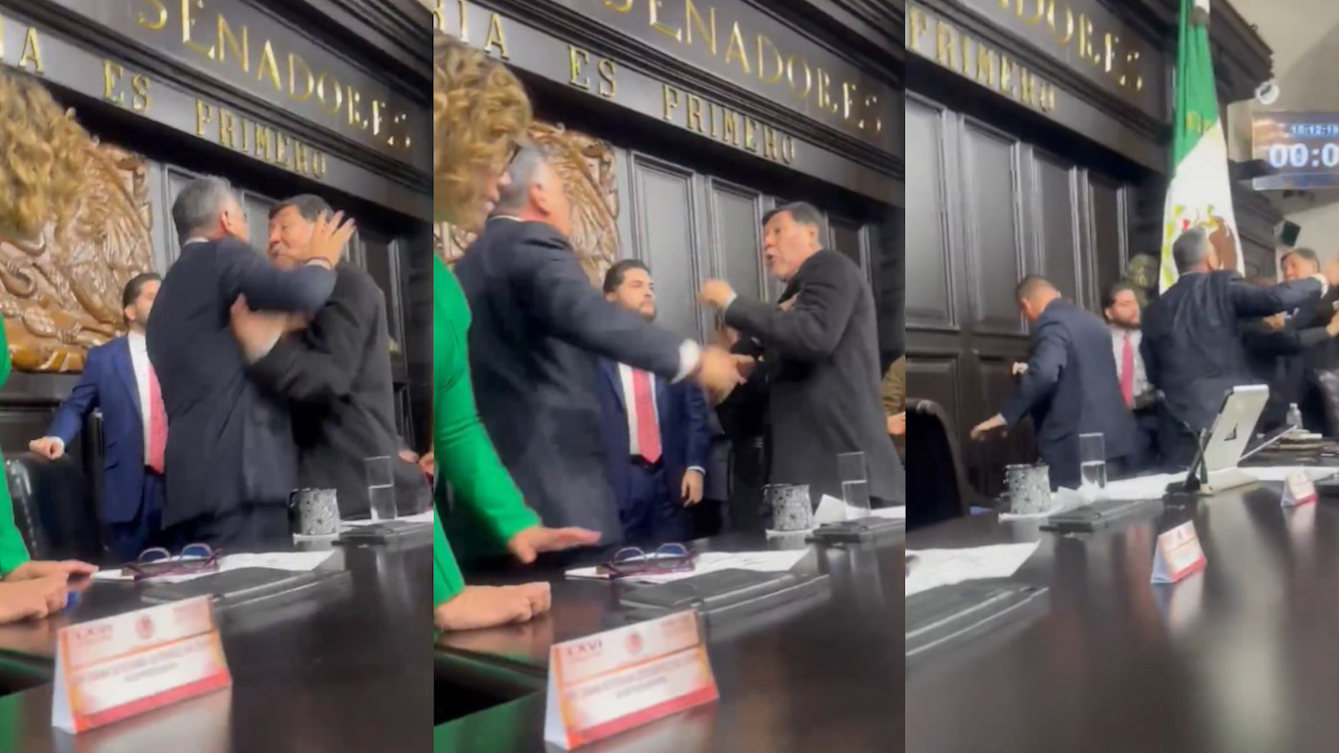 El presidente de la Mesa Directiva del Senado, Gerardo Alejandro Noroña, habla para TELEDIARIO sobre la pelea protagonizada con el presidente del PRI.