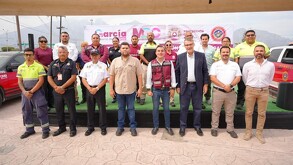 Manuel Guerra Cavazos refrenda su compromiso con Bomberos de Nuevo León