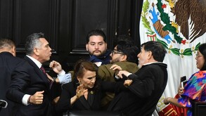 Alito Moreno y Noroña llegaron hasta los golpes y empujones