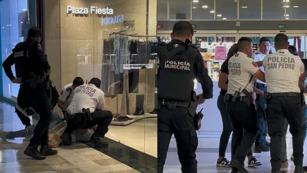Tres personas fueron detenidas tras un presunto robo en una tienda deportiva de la plaza Fashion Drive, San Pedro.