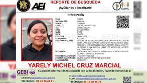 Yarely Michel Cruz Marcial, joven desaparecida en Monterrey
