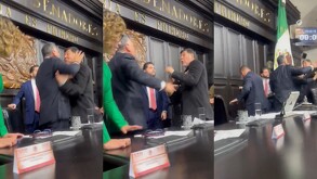 Gerardo Fernández Noroña y el priista, Alejandro 'Alito' Moreno, llegaron a los golpes tras una intensa discusión en el Senado