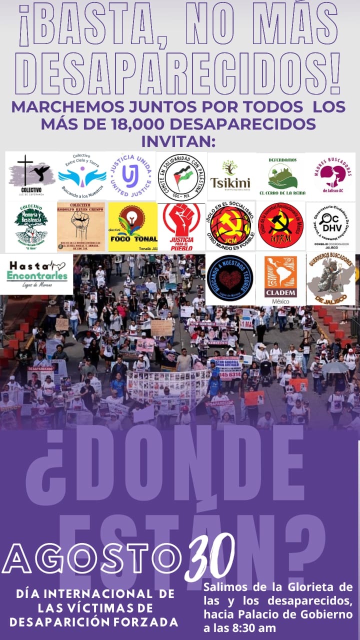 Marcha desaparecidos Guadalajara Marcha desaparecidos Guadalajara