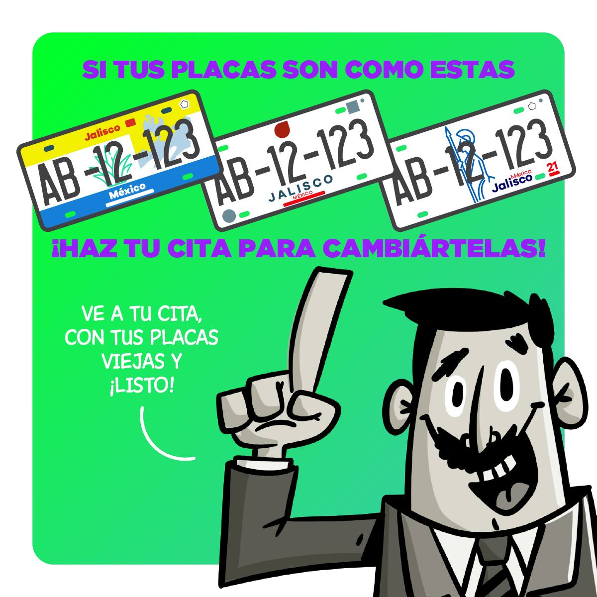 Placas con los diseños mostrados deberán de hacer el reemplacamiento Placas con los diseños mostrados deberán de hacer el reemplacamiento