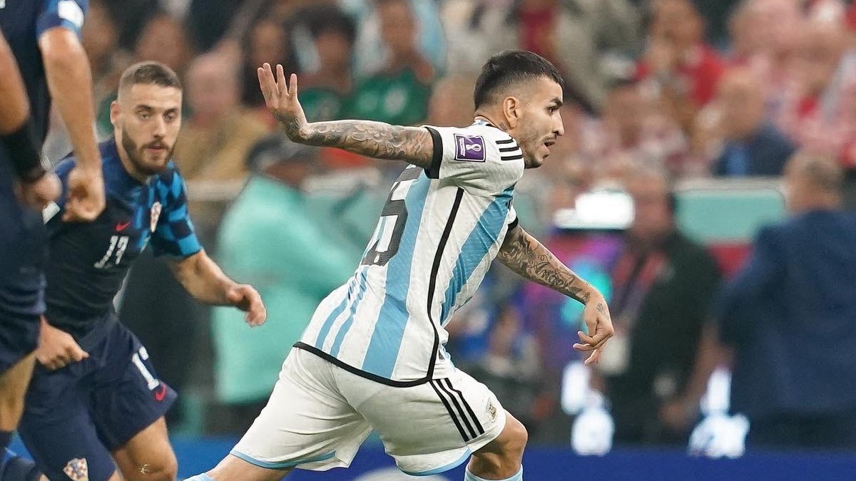 Ángel Correa en la Semifinal del Mundial Qatar 2022 con la Selección de Argentina. Ángel Correa en la Semifinal del Mundial Qatar 2022 con la Selección de Argentina.