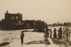 Barrio de San Luisito arrasado por el agua en 1909. / Especial