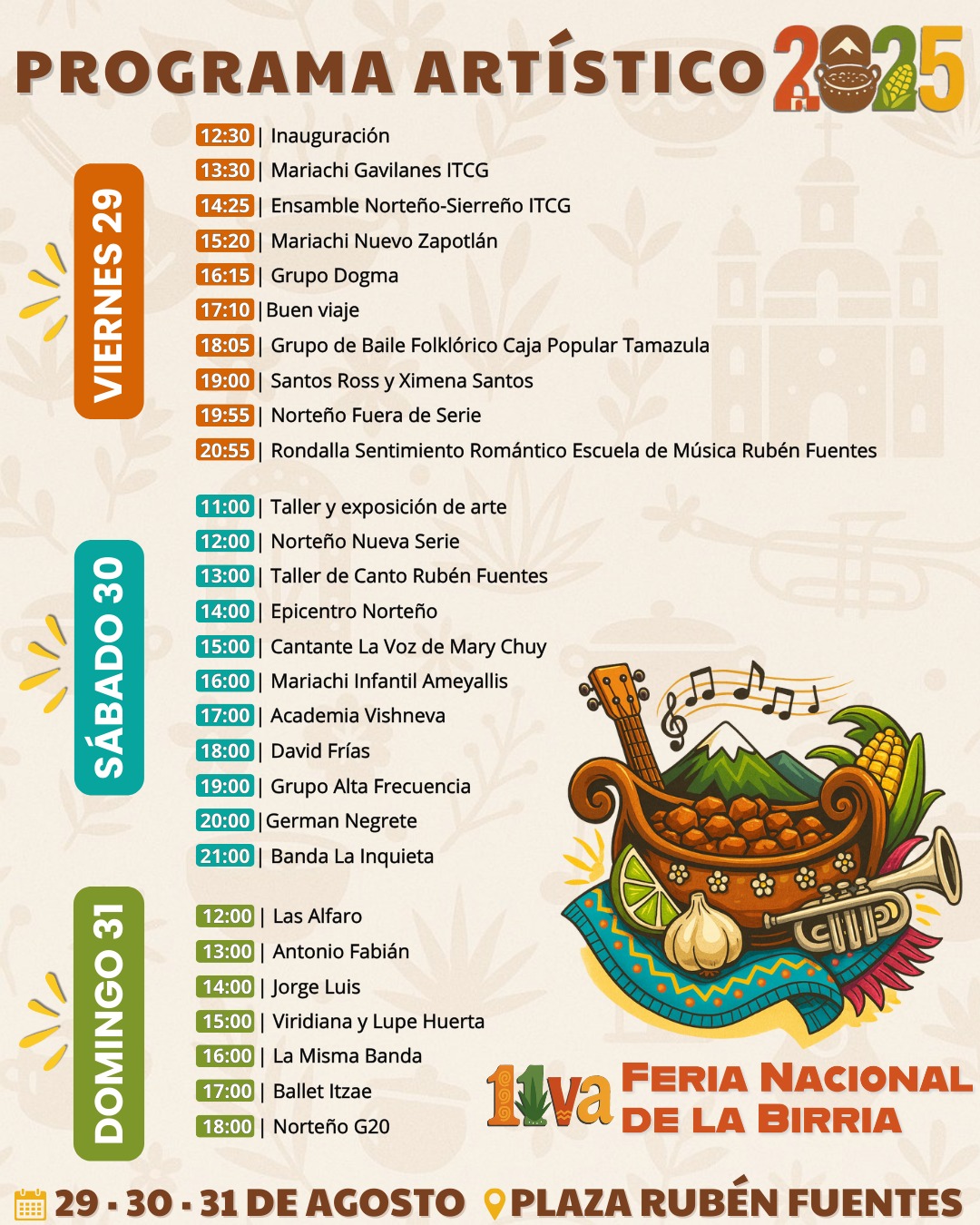 Descubre aquí cuándo y dónde será la Feria Nacional de la Birria en Ciudad Guzmán: tres días de sabor, cultura, música y tradición jalisciense. Descubre aquí cuándo y dónde será la Feria Nacional de la Birria en Ciudad Guzmán: tres días de sabor, cultura, música y tradición jalisciense.