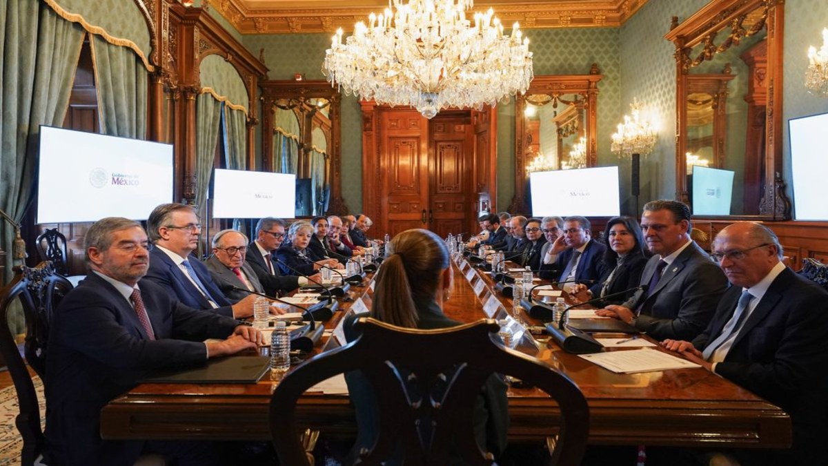 Reunión en el Palacio Nacional con la delegación de Brasil Reunión en el Palacio Nacional con la delegación de Brasil