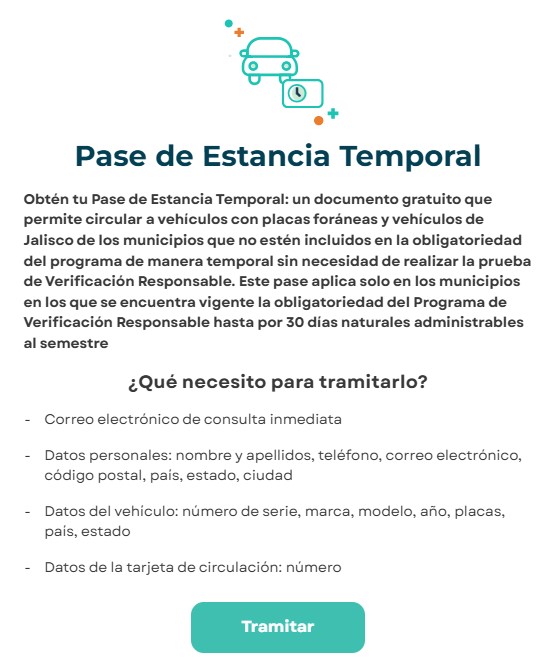 Tramite verificación responsable Jalisco Tramite verificación responsable Jalisco