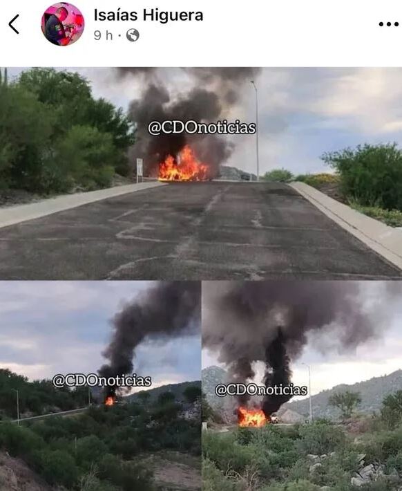Así quedó la camioneta de Natanael Cano tras quemarse