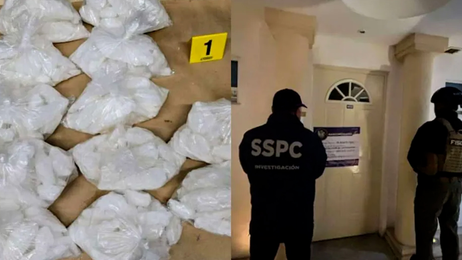 Autoridades estatales realizaron un cateo en un departamento de una zona residencial de la colonia Cumbres Oro en Monterrey, donde encontraron la droga.