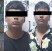 William “N” y Carlos “N” fueron detenidos tras ser captados por cámaras del C2 cuando dañaban una pared con aerosol en un terreno de Torreón.