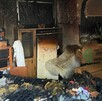 Así quedó la vivienda tras el incendio. Así quedó la vivienda tras el incendio.