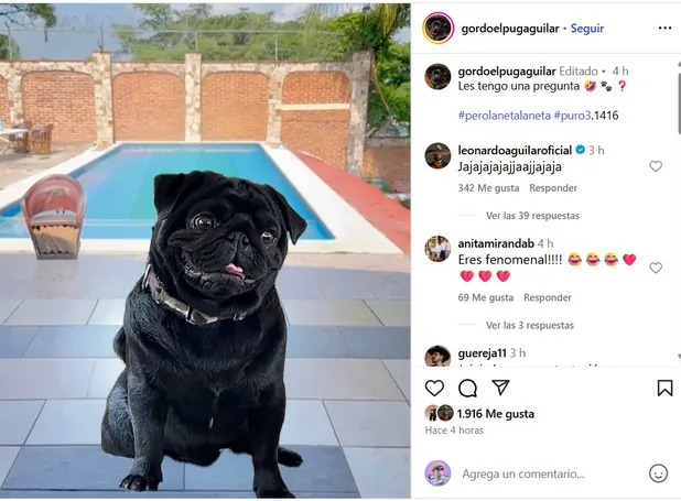 El Gordo Aguilar tiene su propia cuenta de Instagram.