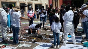 Los manifestantes salieron cerca de las 10:20 de la mañana de este sábado desde el Arco de la Calzada en la zona centro de León
