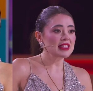 La actriz expresó entre lágrimas su agradecimiento por vivir esta experiencia y reconoció que le habría gustado llegar más lejos en la competencia.