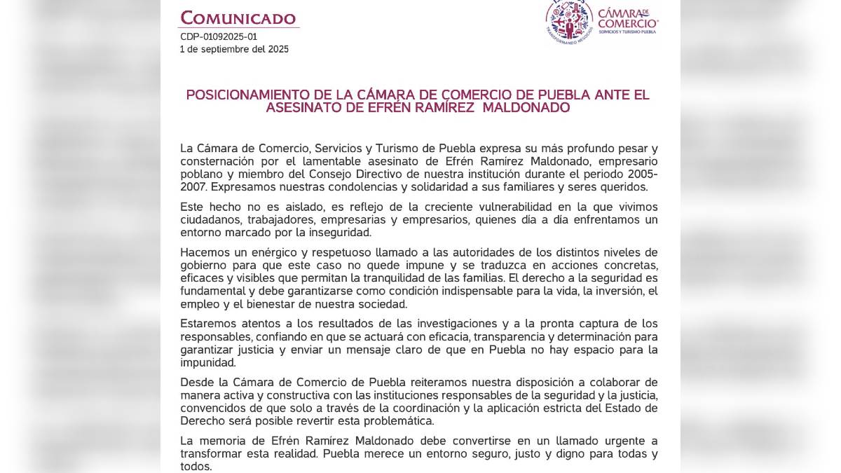 comunicado de la canaco puebla comunicado de la canaco puebla