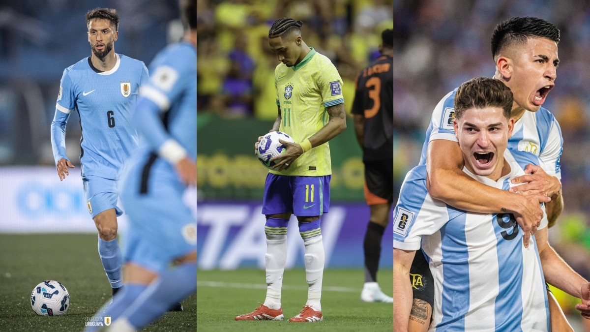 Giorgian De Arrascaeta, Raphinha y Julián Álvarez encabezarán a sus selecciones en la Fecha FIFA. Giorgian De Arrascaeta, Raphinha y Julián Álvarez encabezarán a sus selecciones en la Fecha FIFA.