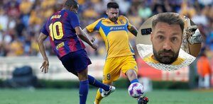 El ex jugador brasileño de los Tigres, se lesionó durante el partido de Leyendas ante Barcelona en el 'Volcán'.
