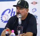 Benjamín Gil, manager Charros de Jalisco en conferencia de prensa.