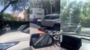 La mujer fue perseguida por un agente de tránsito luego de que rozara otro vehículo y manejara de manera imprudente