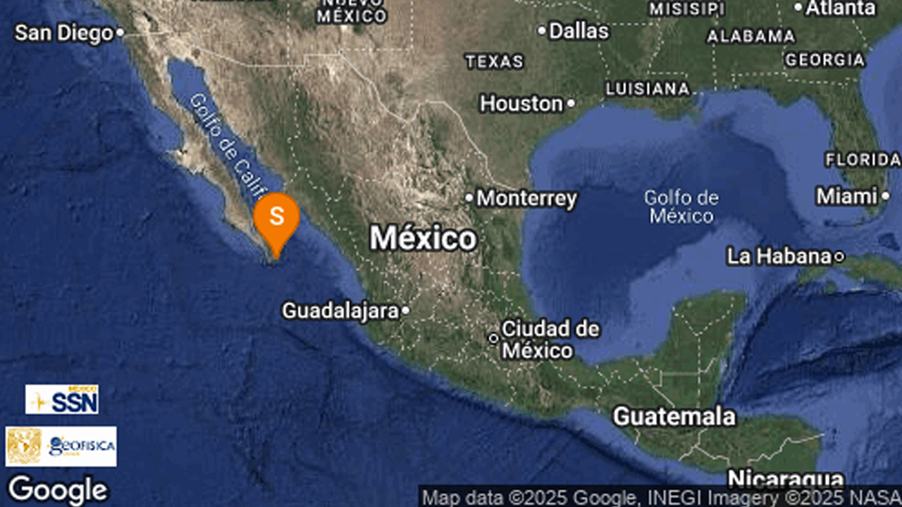 Un sismo de magnitud 4.3 se registró a las 15:38 horas a 10 km al sureste de San José del Cabo, Baja California Sur.