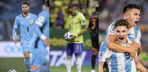 Giorgian De Arrascaeta, Raphinha y Julián Álvarez encabezarán a sus selecciones en la Fecha FIFA.