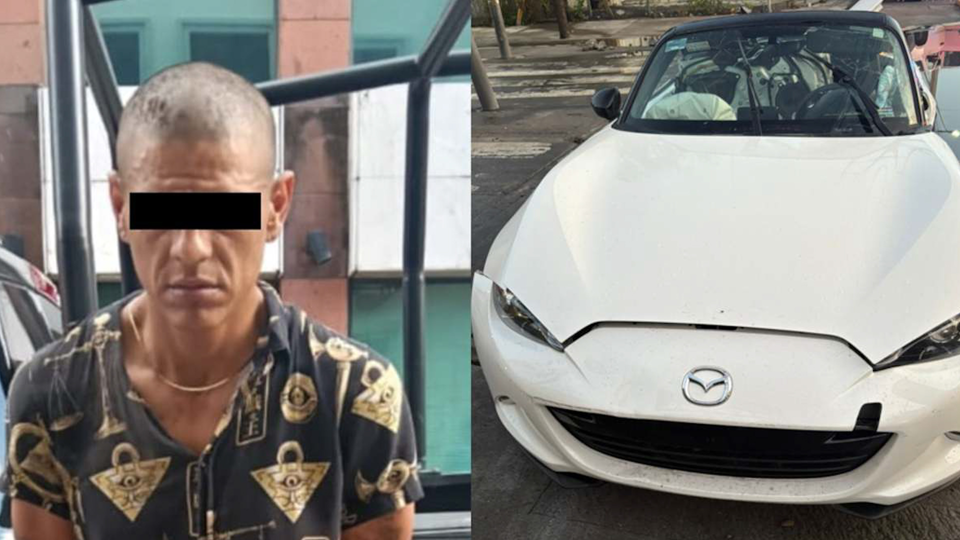 Elementos de la Policía de Monterrey detuvieron al hombre luego de chocar en automóvil en calles de la colonia Del Prado.
