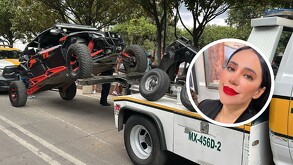 Sandra Cuevas pagará multas de vehículos llevados al corralón durante su rodada.