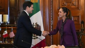 Sheinbaum se reunió con Marco Rubio en Palacio Nacional