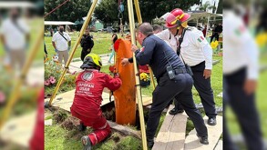 Rescate mujer cripta Zapopan