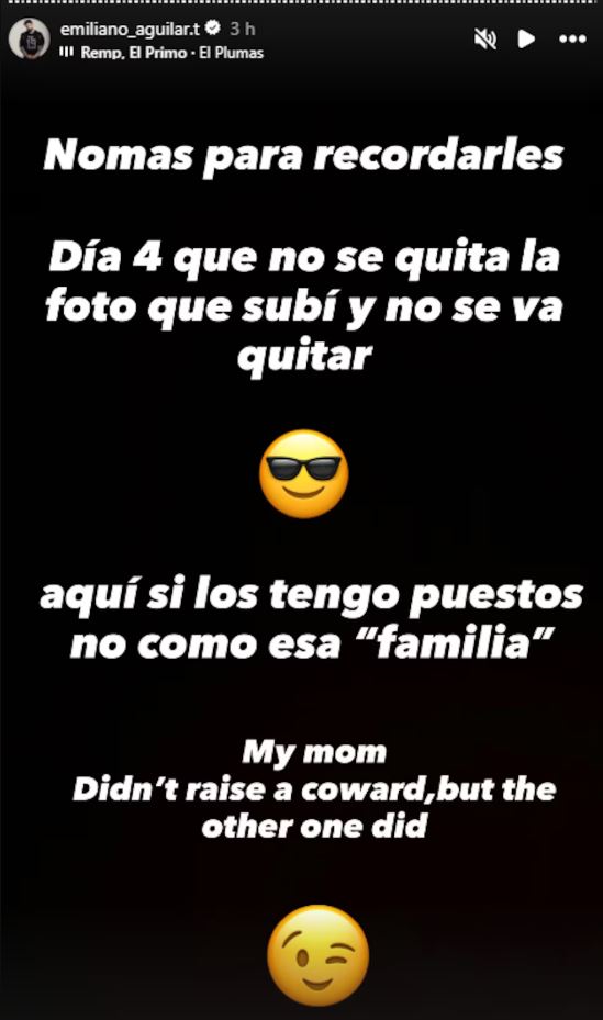 Emiliano desde su cuenta de Instagram.