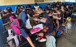 Más de 400 niños padecen la falta de energía eléctrica en una primaria de la colonia Unidad Laboral, en el municipio de San Nicolás de los Garza.