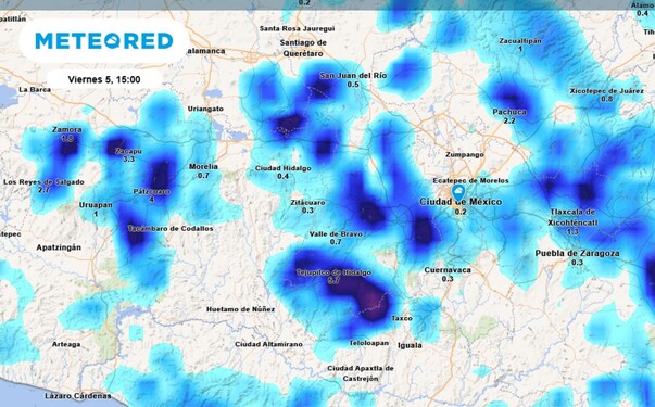 Pronóstico del clima para CdMx 5 de septiembre del 2025.