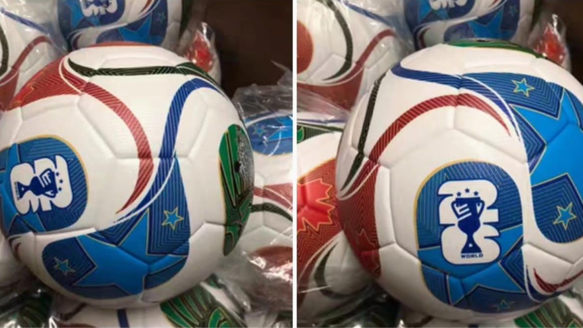 Se filtran las primeras imágenes del posible balón del Mundial 2026 por medio de un video que publicó un usuario TikTok.