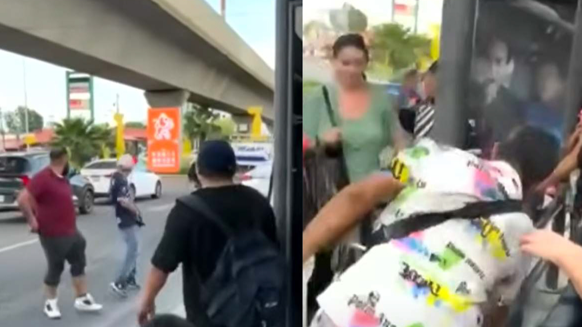 Un pasajero de la Ruta 13 en Monterrey desató una pelea con el chofer del transporte público luego de que este bajara a los usuarios del camión por una falla.
