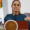 Preparan escenario en explanada de Monterrey por visita de Claudia Sheinbaum
