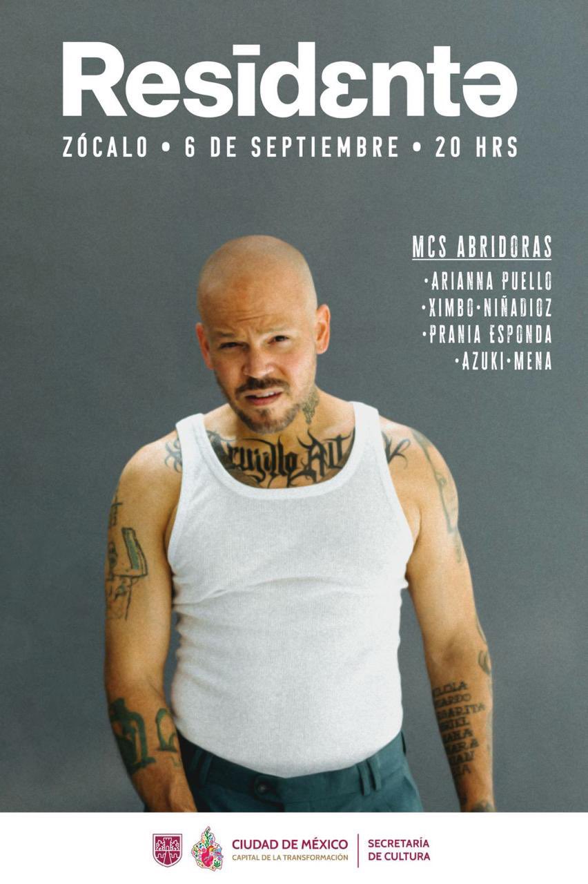 Concierto Residente en el Zócalo CdMx: dónde ver en vivo