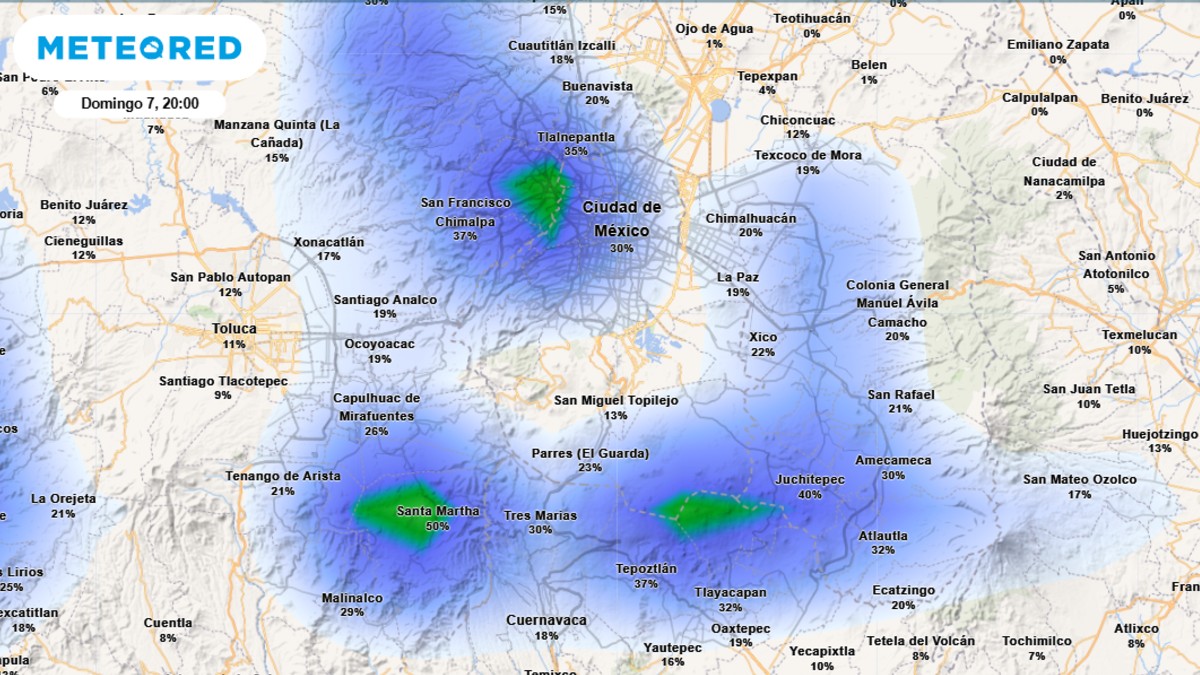 Probabilidad de lluvia en CdMX hoy 7 de septiembre